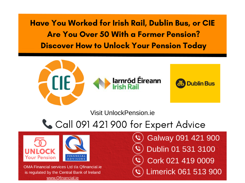 Unlock your former Irish Rail or CIE pension if over 50